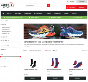 Lightspeed e-commerce voor sportwinkel Vedette Sport